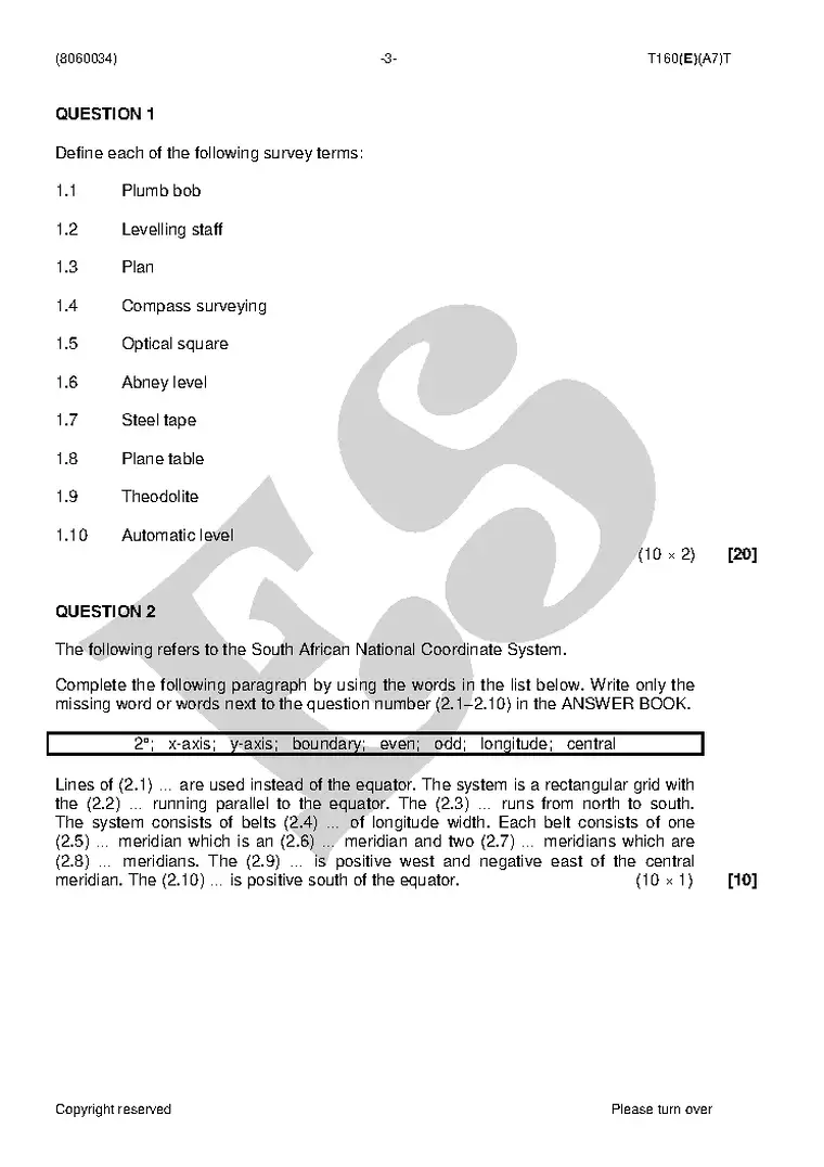 Building and Structural Surveying N4 August 2018 question paper PDF, preview of the first page of questions