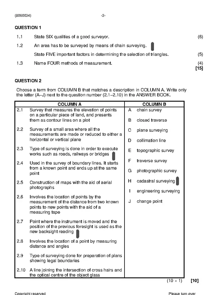 Building and Structural Surveying N4 August 2021 question paper preview