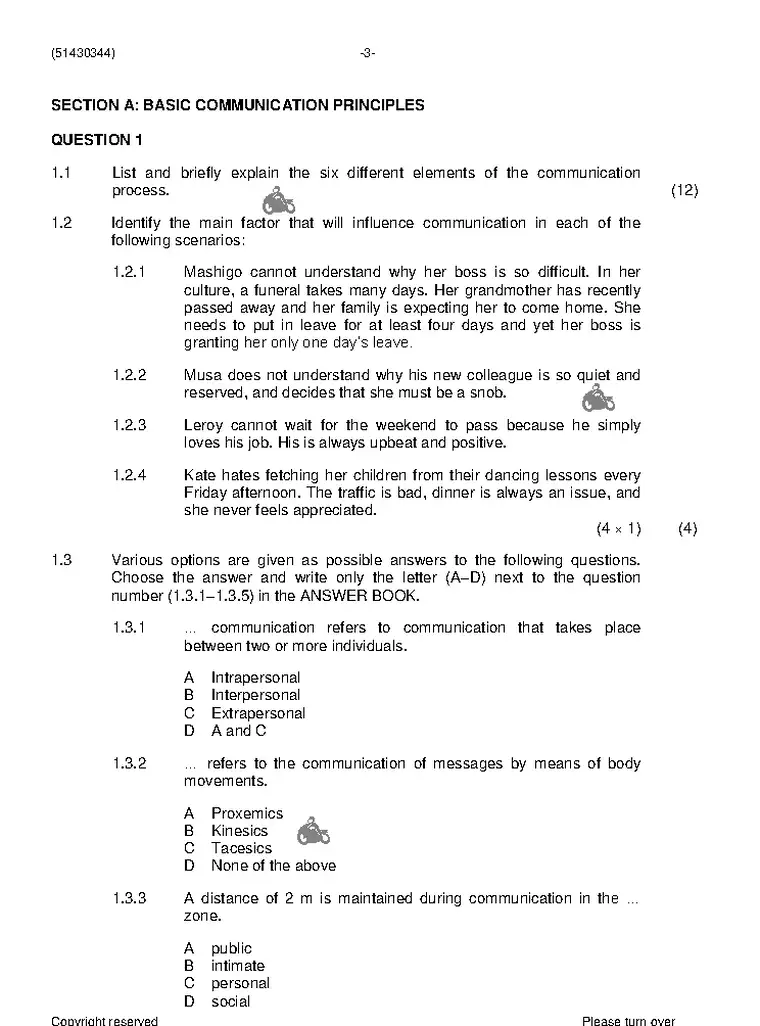 Communication N4 June 2021 question paper preview