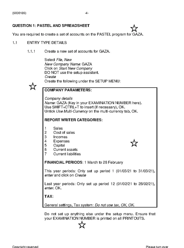 Computerised Financial Systems N6 November 2022 question paper preview