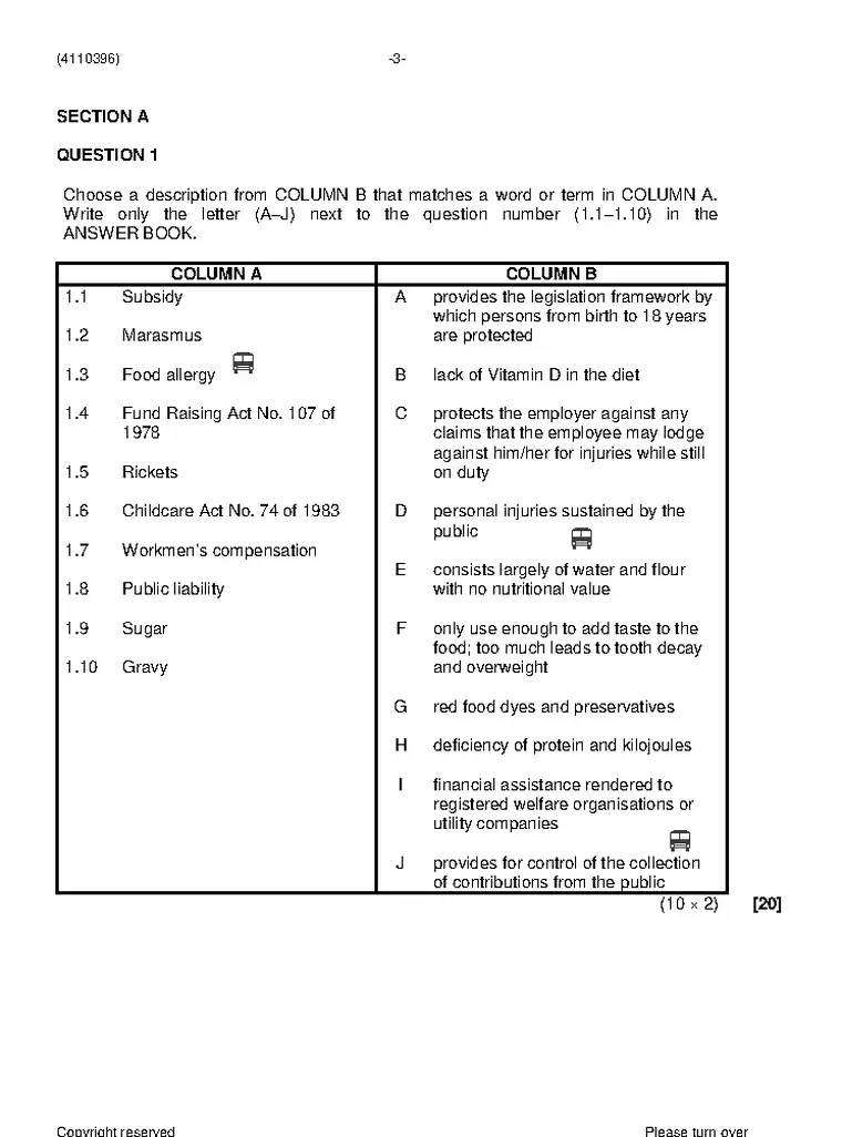 Day Care Management N6 June 2021 question paper preview
