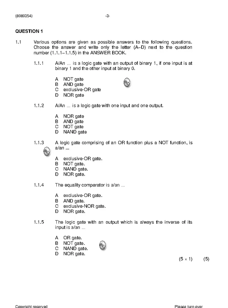 Digital Electronics N4 April 2021 question paper preview