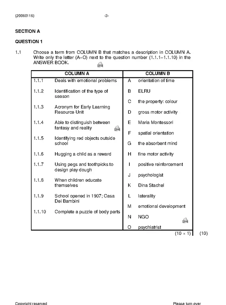 Educational Psychology N6 June 2019 question paper preview