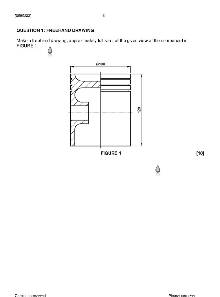 Engineering Drawing N3 April 2021 question paper preview