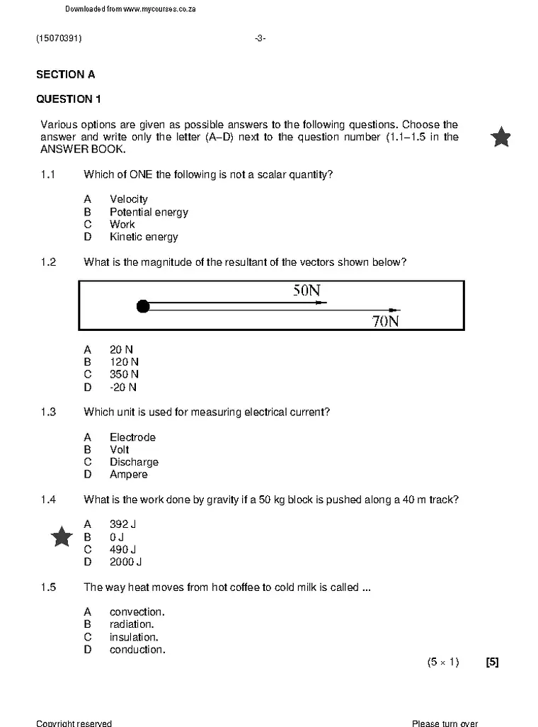 Engineering Science N1 November 2022 question paper preview