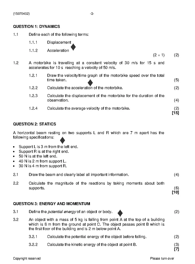 Engineering Science N2 August 2021 question paper preview