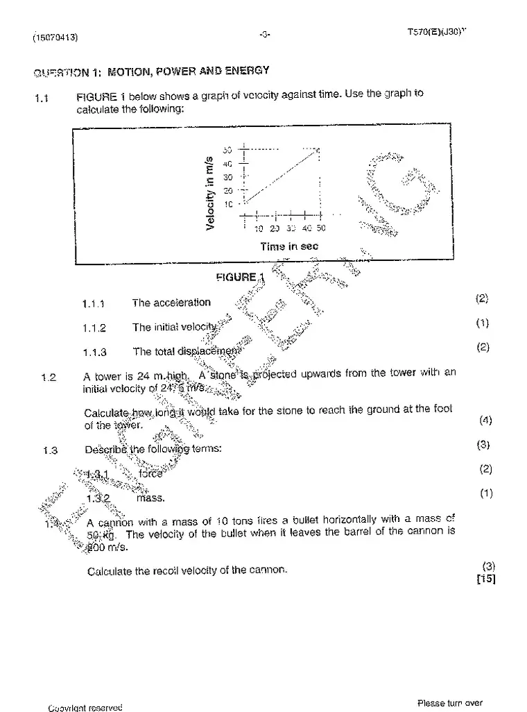 Engineering Science N3 July 2014 question paper preview