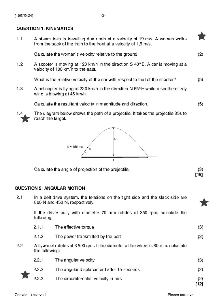 Engineering Science N4 November 2023 question paper preview