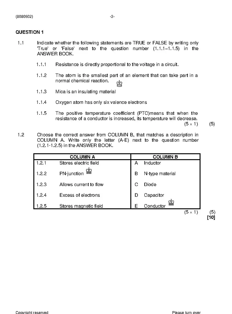 Industrial Electronics N2 August 2021 question paper preview