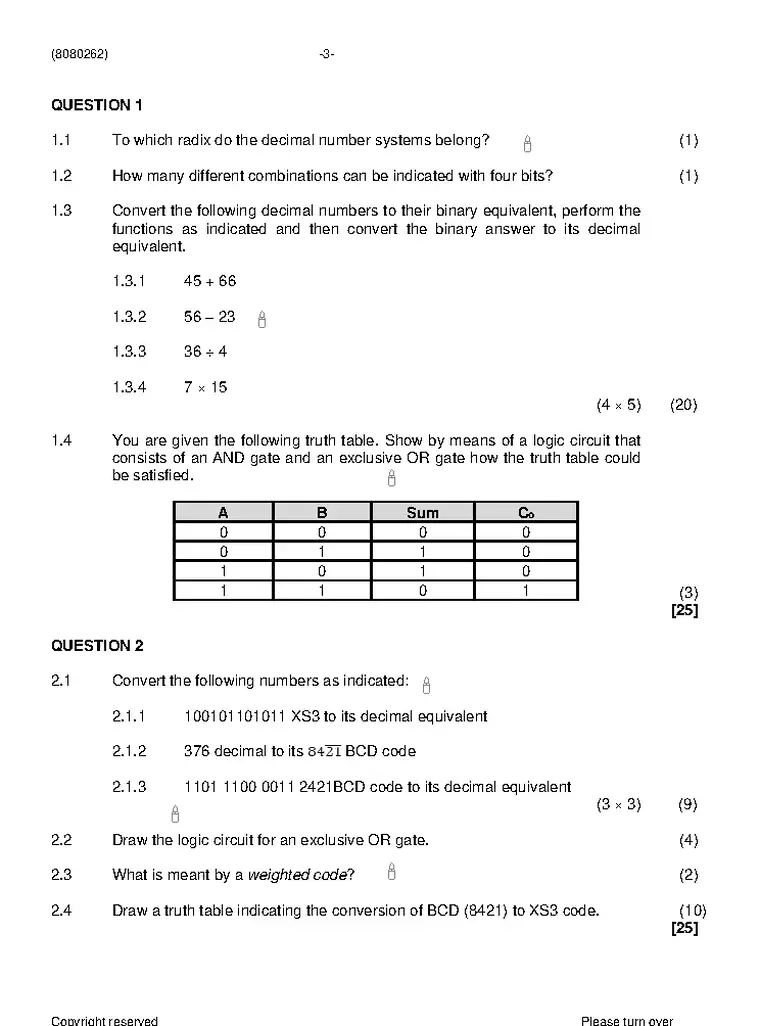 Logic Systems N2 April 2021 question paper preview