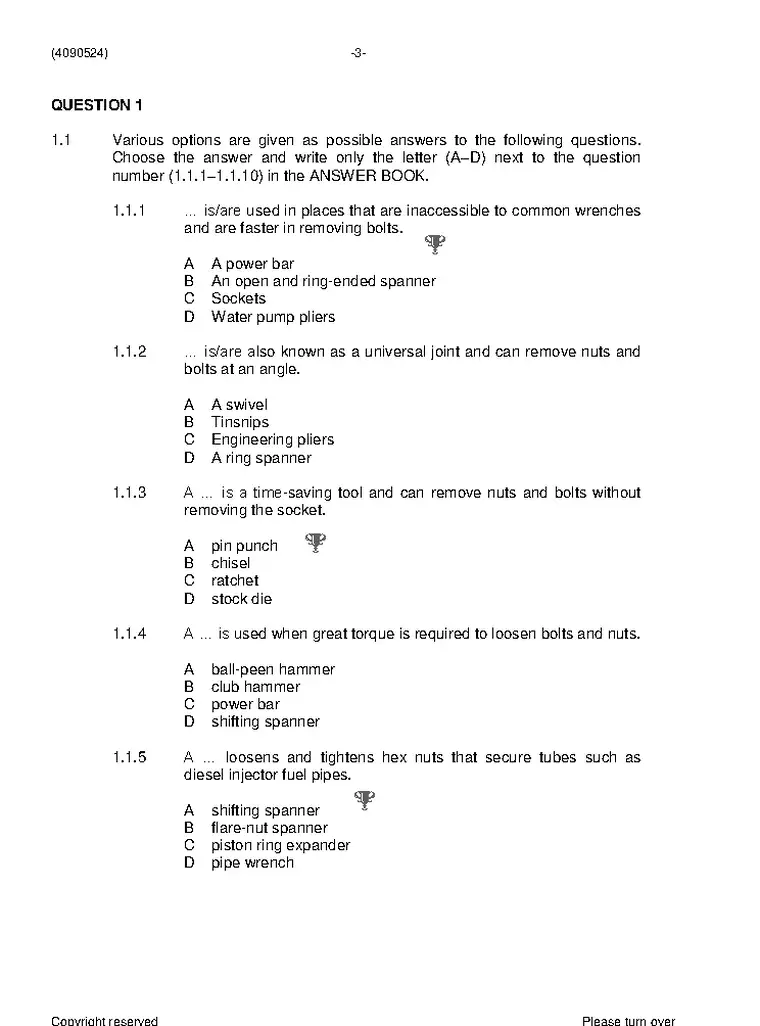 Maintenance Management Farming N4 June 2021 question paper preview