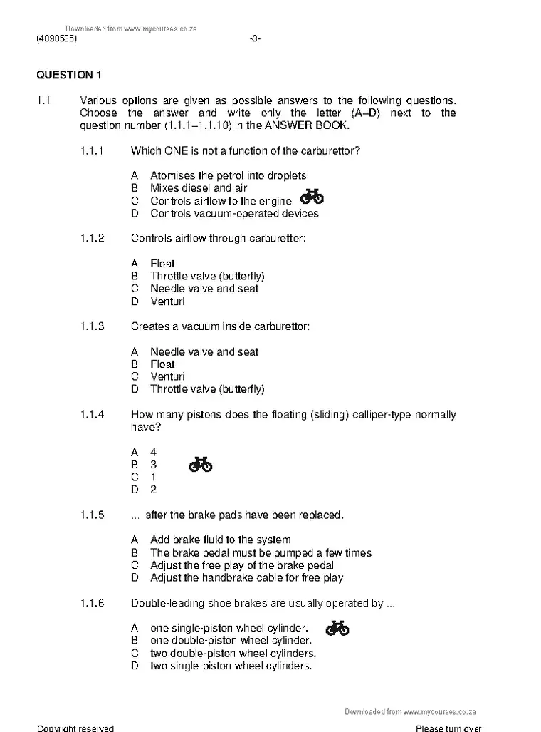 Maintenance Management N5 November 2020 question paper preview