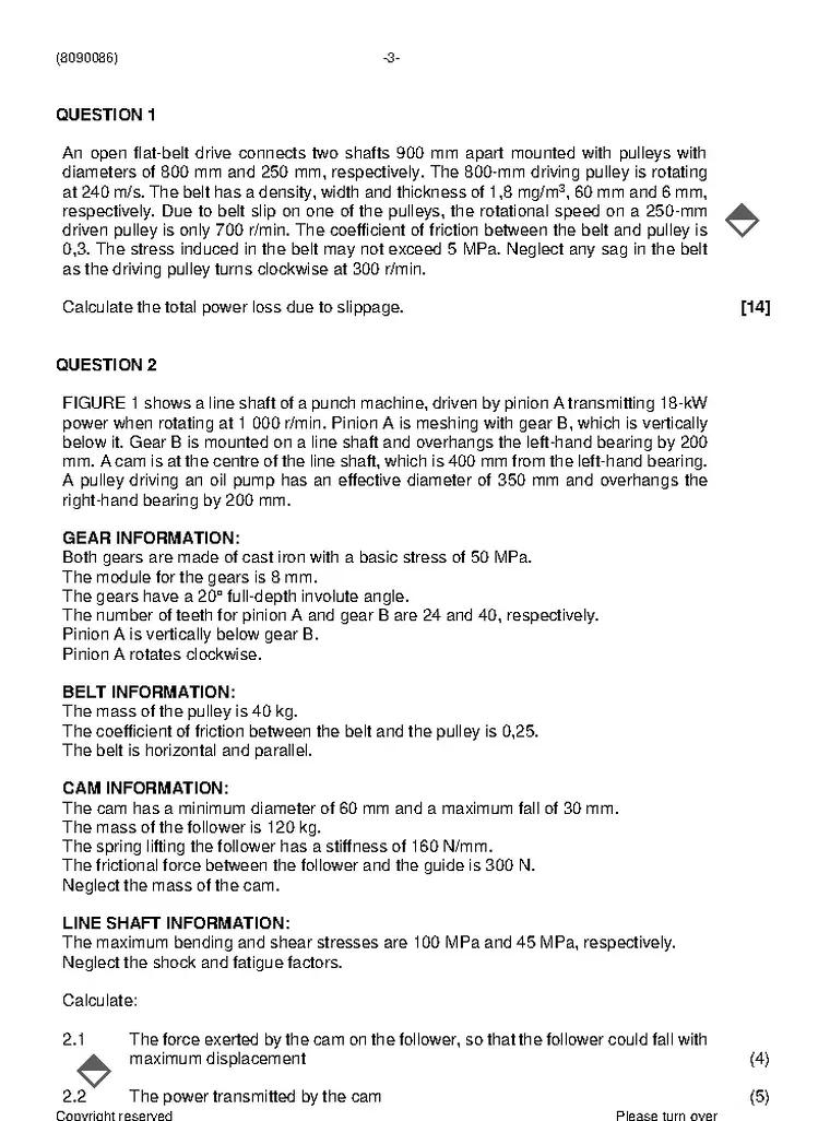 Mechanical Drawing and Design N6 December 2023 question paper preview