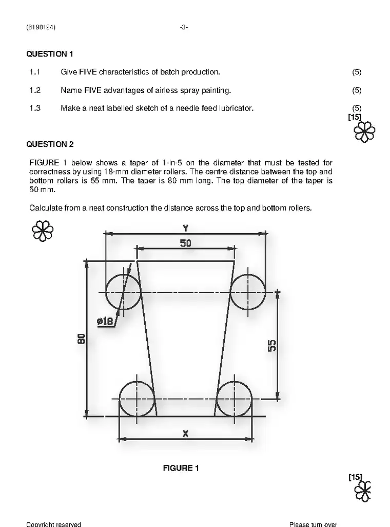 Mechanotechnics N4 November 2023 question paper preview