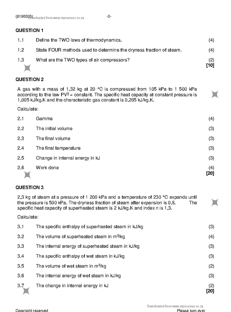 Power Machines N5 November 2022 question paper preview