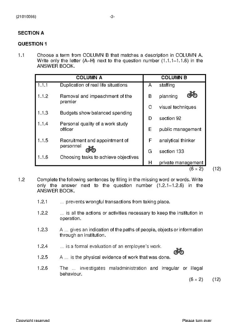 Public Administration N6 June 2021 question paper preview