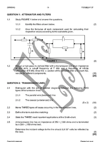 Communication Electronics N6 April 2016: Electronics question paper, first page of questions