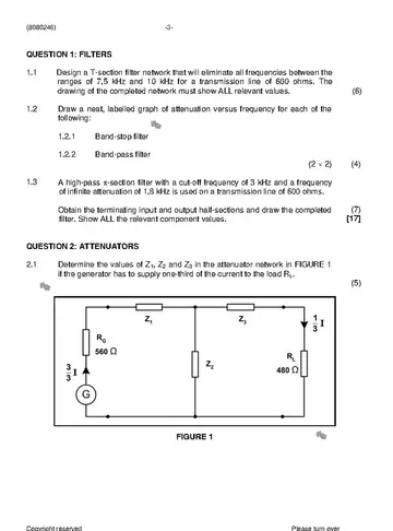 Communication Electronics N6 April 2019: Electronics question paper, first page of questions
