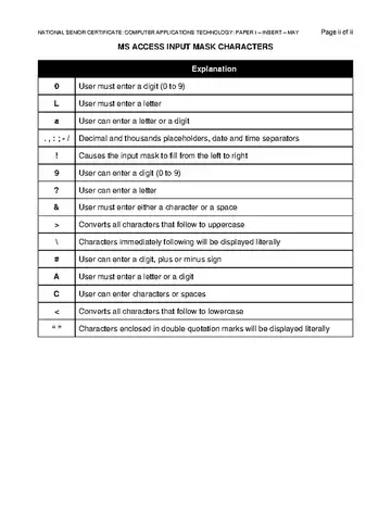 IEB Computer Applications Technology Grade 12 May/June 2024 Paper 1 (IEB) question paper, first page of questions
