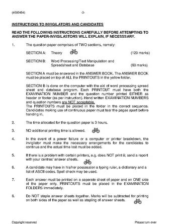 Data Management Farming N4 November 2019 question paper, first page of questions