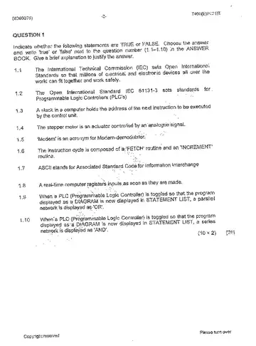 Digital Electronics N6 November 2013: Digital Electronics question paper, first page of questions