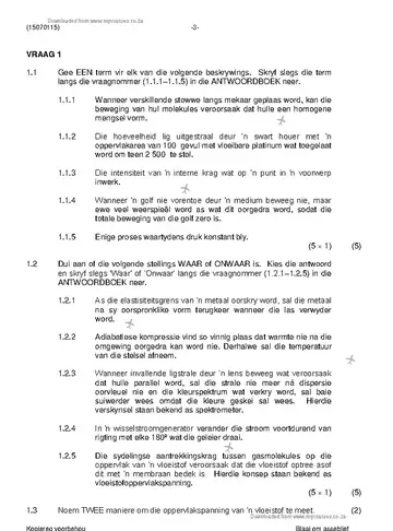 Engineering Physics N5 April 2019 question paper, first page of questions