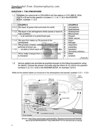 Geography Grade 10 June 2026 (Eastern Cape) question paper, first page of questions