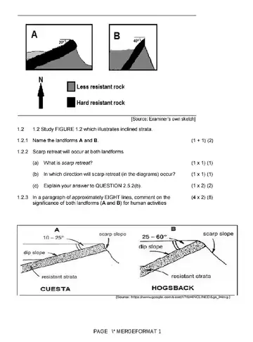 Geography Grade 11 April 2026 question paper, first page of questions