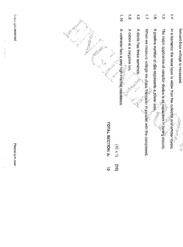 Industrial Electronics N2 April 2015: Electronics question paper, first page of questions