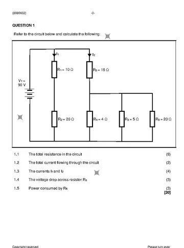 Industrial Electronics N2 November 2022: Electronics question paper, first page of questions