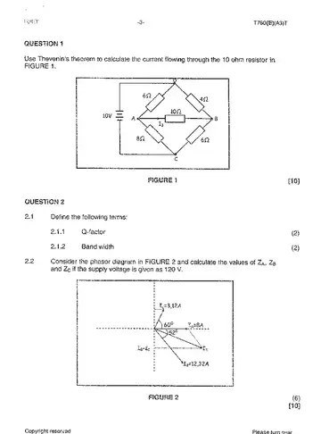 Industrial Electronics N4 April 2013: Electronics question paper, first page of questions