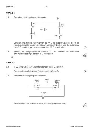 Industrial Electronics N4 August 2019: Electronics question paper, first page of questions