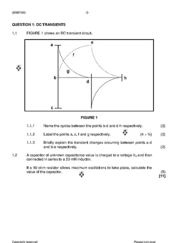 Industrial Electronics N6 April 2021: Electronics question paper, first page of questions