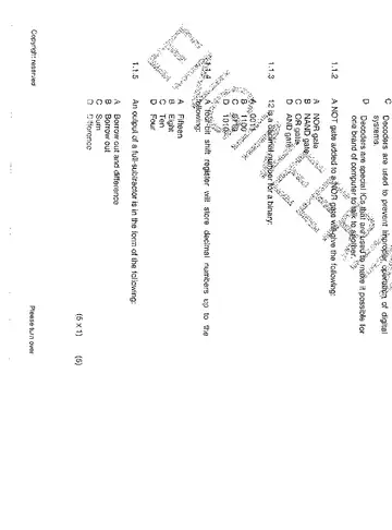 Logic Systems N2 November 2014 question paper, first page of questions