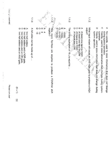 Logic Systems N2 April 2015 question paper, first page of questions