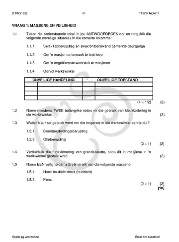 Platers Theory N2 April 2018 question paper, first page of questions