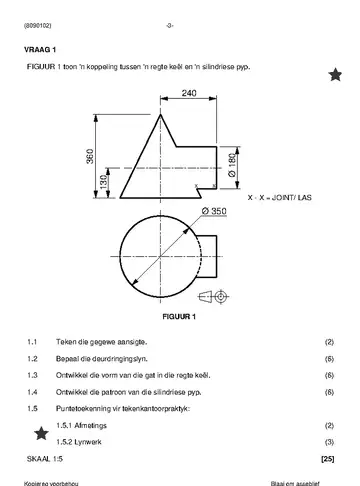 Plating and Structural Steel Drawing N2 November 2022 question paper, first page of questions