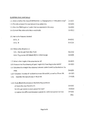 Social Sciences Grade 9 November 2018 question paper, first page of questions