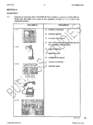Travel Office Procedures N4 June 2014 question paper, first page of questions